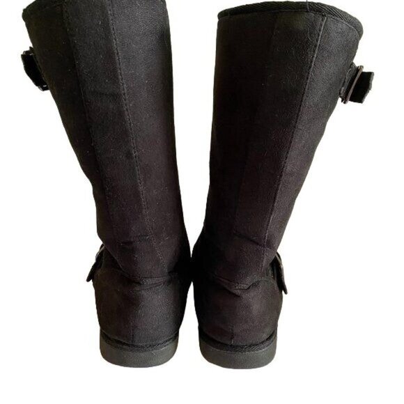 So Black Boots with Buckles Womens Size 7 - Picture 5 of 13